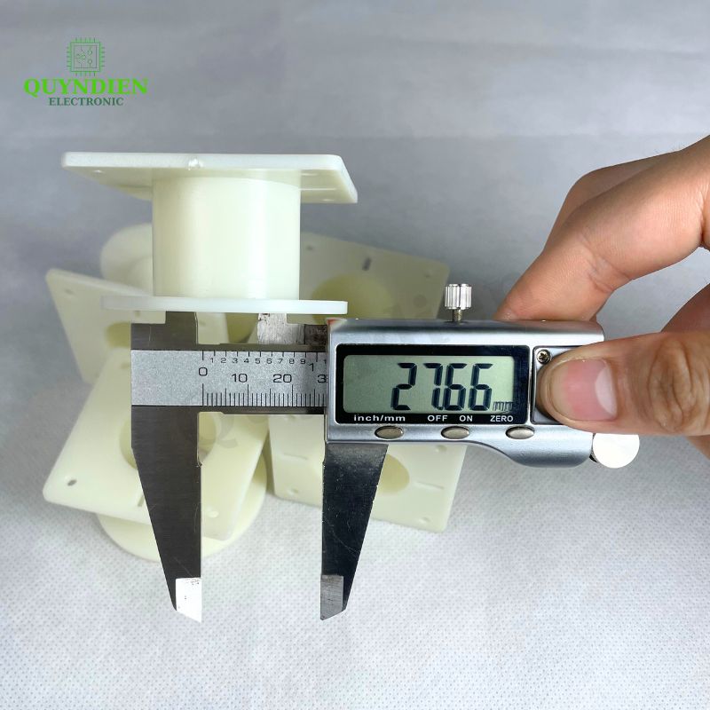 Lõi Nhựa Vuông Tròn 55 Quấn Cuộn Cảm Phân Tần Loa - Màu Trắng Sữa