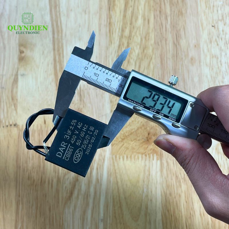 Tụ Đề Kapa Vuông DAR 3uF 450VAC