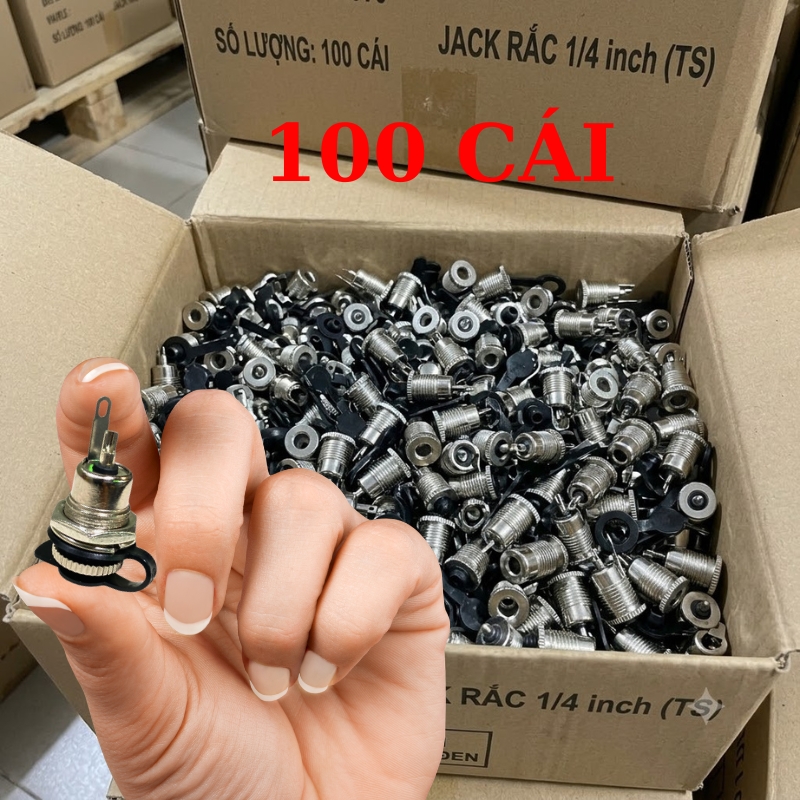 Jack Nguồn DC Cái 5.5x2.1mm Kim Loại Có Nắp Đậy Chống Nước