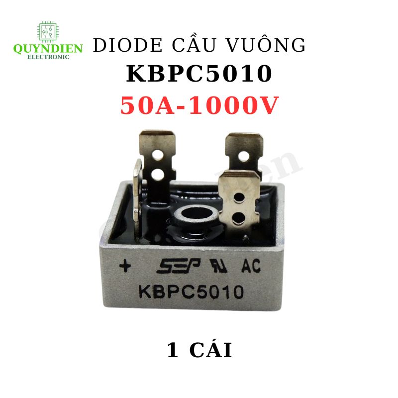 Diode Cầu Chỉnh Lưu KBPC5010 Điện Áp Tối Đa 1000V Dòng Điện Tối Đa 50A