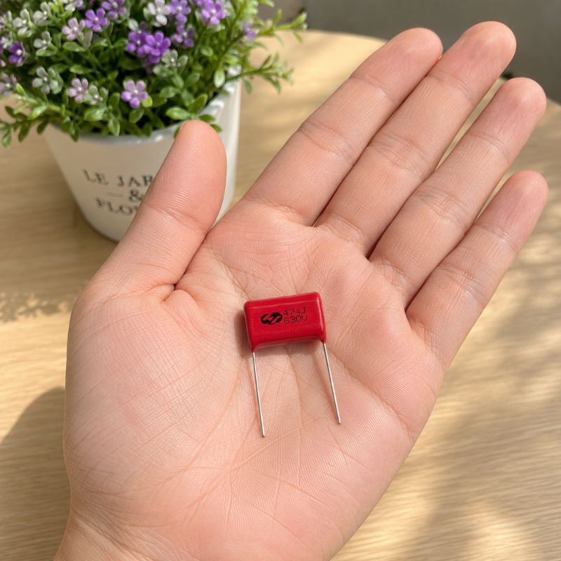 Tụ Kẹo Nâu Đỏ CBB22 474J 630V