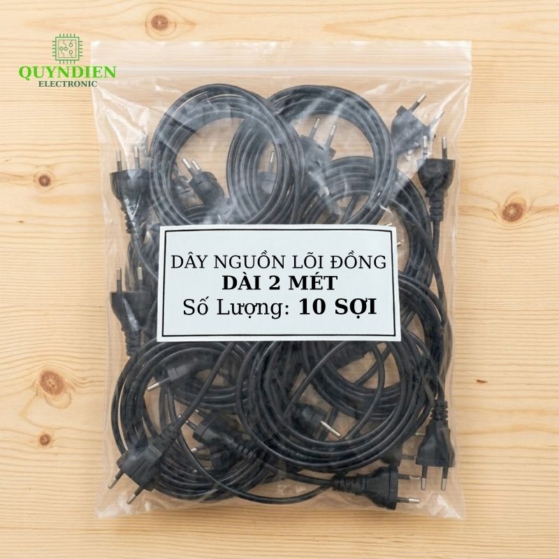 Dây Nguồn Lõi Đồng Dài 2 Mét