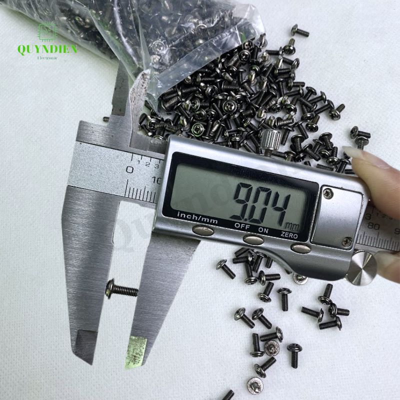 Ốc vít ren mịn M3x8mm đầu long đền dài 8mm - 1.000 Con