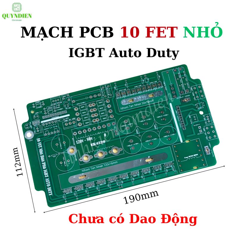 PCB bo mạch kích đ iện 10 fet Nhỏ băm IGBT Auto Duty (Chưa có Dao động)