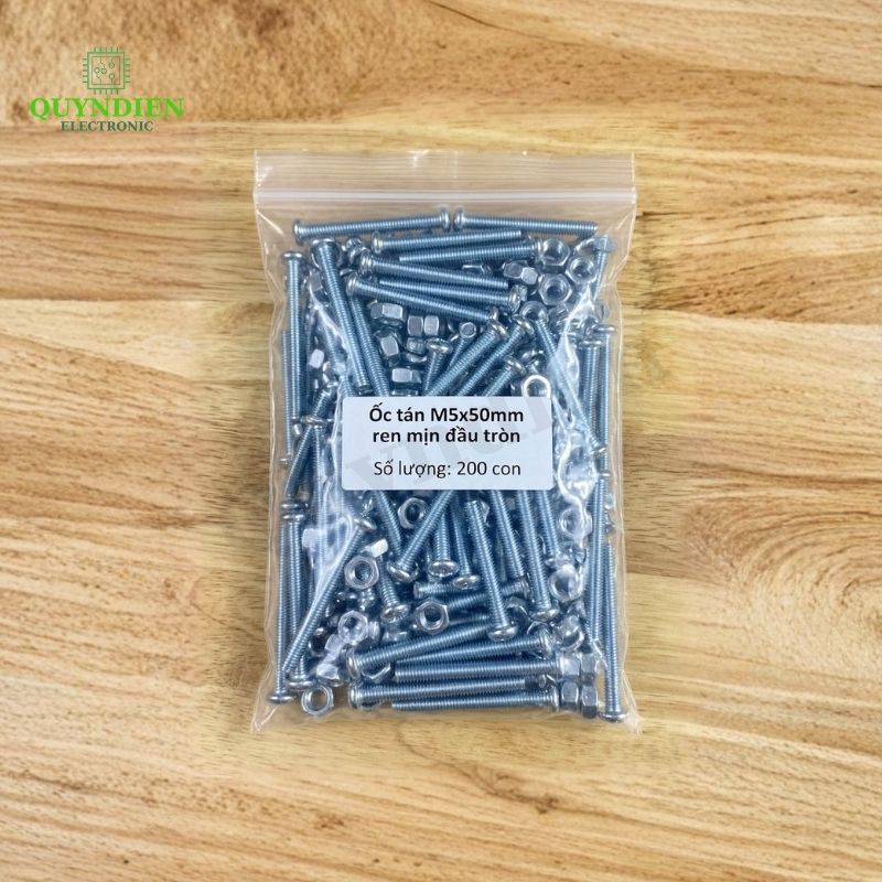 Ốc Vít M5x50mm Có Kèm Tán