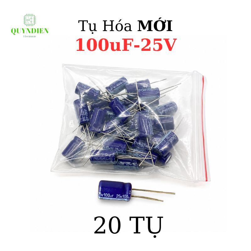 Tụ hóa 100uf - 25V