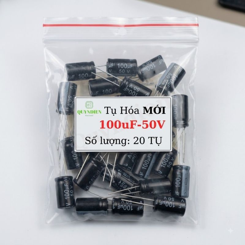 Tụ hóa 100uf - 50V