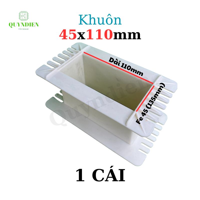 Khuôn nhựa quấn biến áp Fe silic 45x110mm