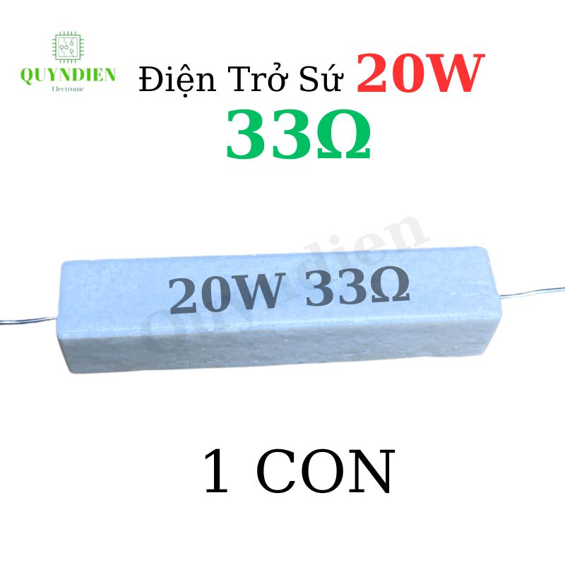 Điện trở sứ 20W 33R
