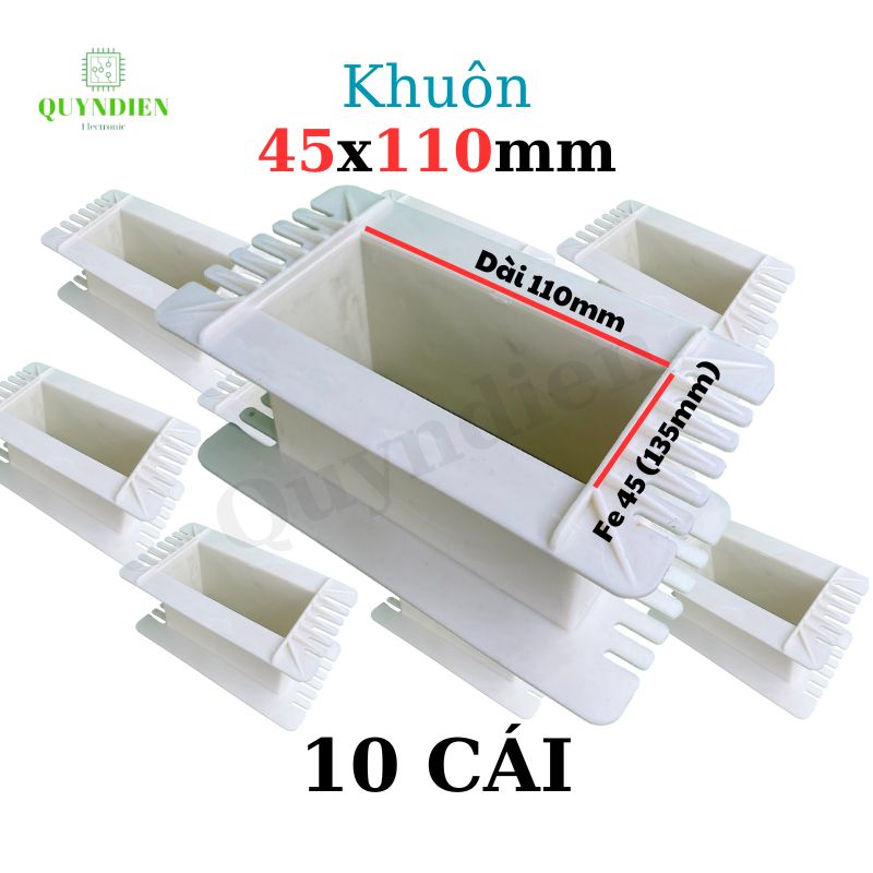 Khuôn nhựa quấn biến áp Fe silic 45x110mm