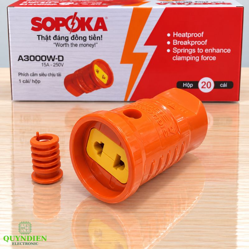 Phích Cắm Cái Chịu Tải Cao 3000W