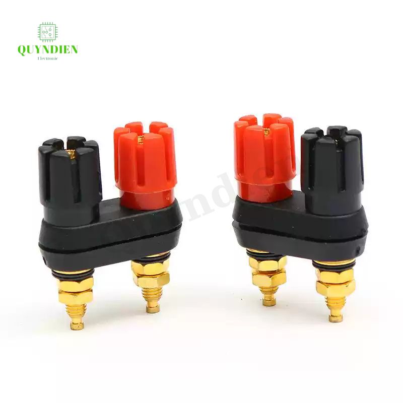 Trạm loa jack bắp chuối, trạm main Ampli, cọc loa đôi M5 chân ngắn
