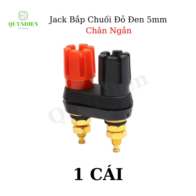 Trạm Loa Ampli Jack Loa Đôi Đỏ Đen M5 Chân Ngắn