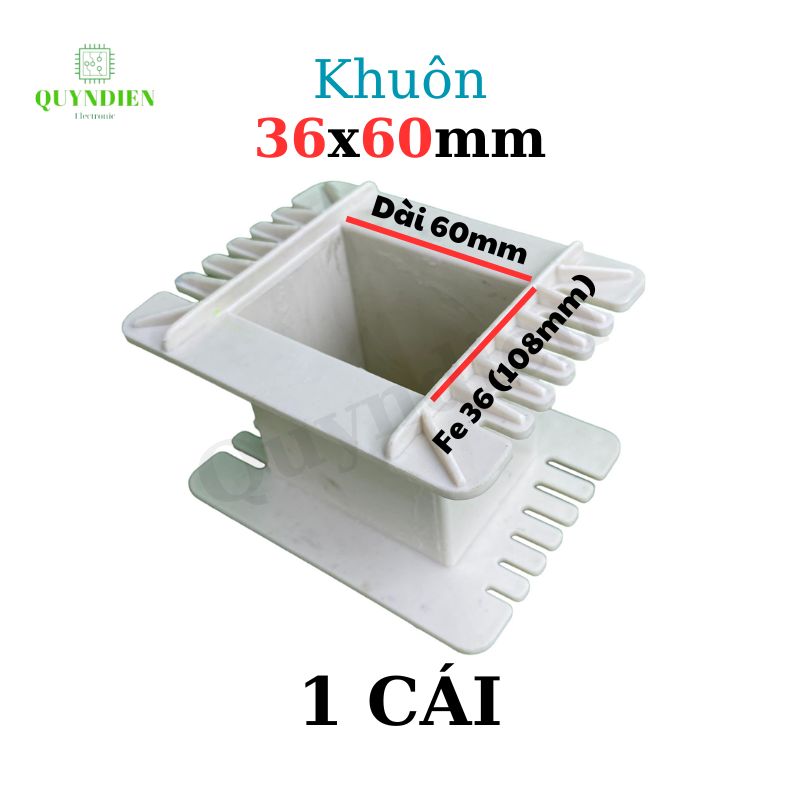 Khuôn nhựa quấn biến áp Fe silic 36x60mm