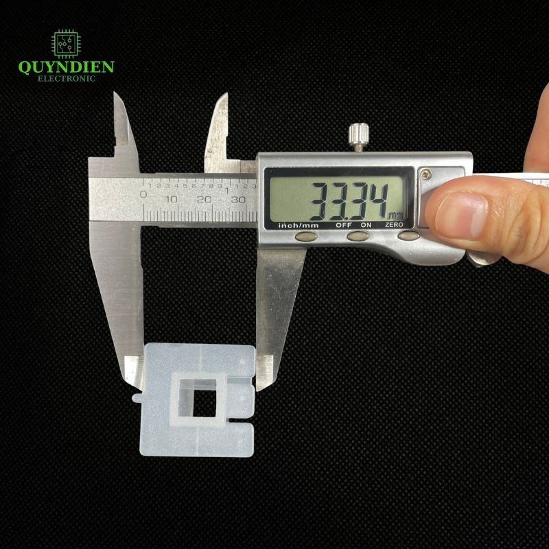 Lõi Nhựa Vuông Dài 64mm Quấn Cuộn Cảm Phân Tần Loa - Màu Trắng Trong