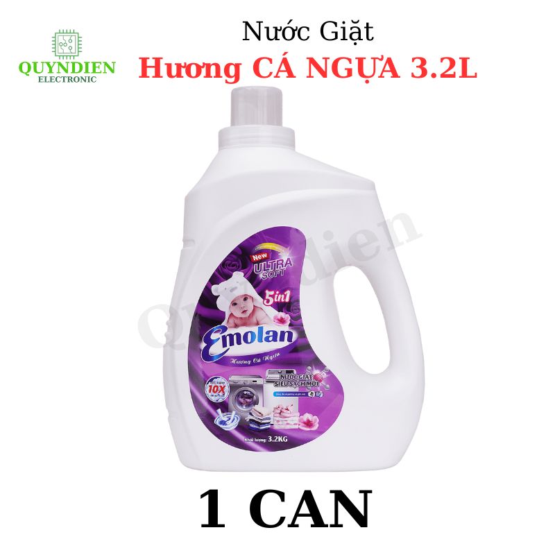 Nước giặt Emolan hương CÁ NGỰA - 3.2L