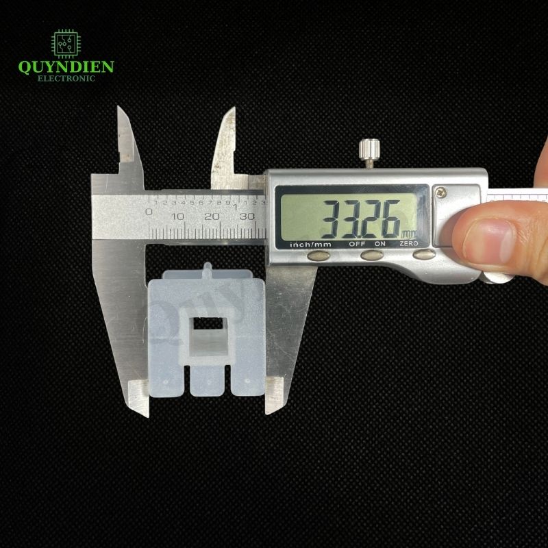 Lõi Nhựa Vuông Dài 64mm Quấn Cuộn Cảm Phân Tần Loa - Màu Trắng Trong