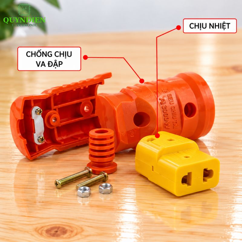 Phích Cắm Cái Chịu Tải Cao 3000W