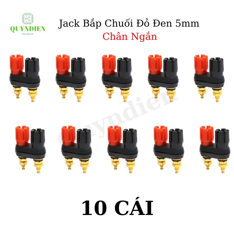 Trạm Loa Ampli Jack Loa Đôi Đỏ Đen M5 Chân Ngắn