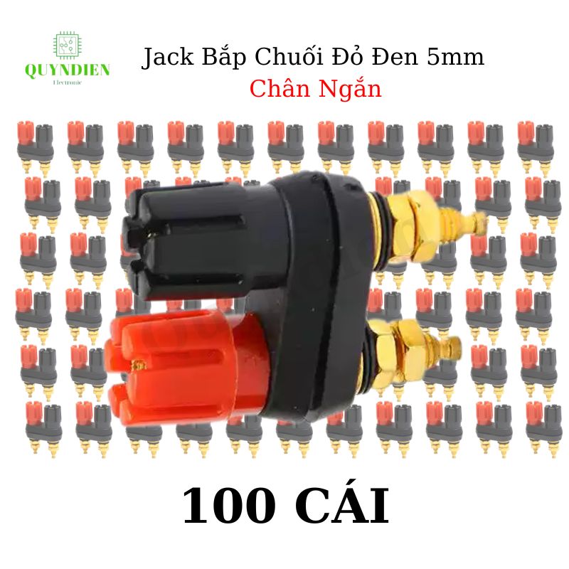 Trạm loa jack bắp chuối, trạm main Ampli, cọc loa đôi M5 chân ngắn