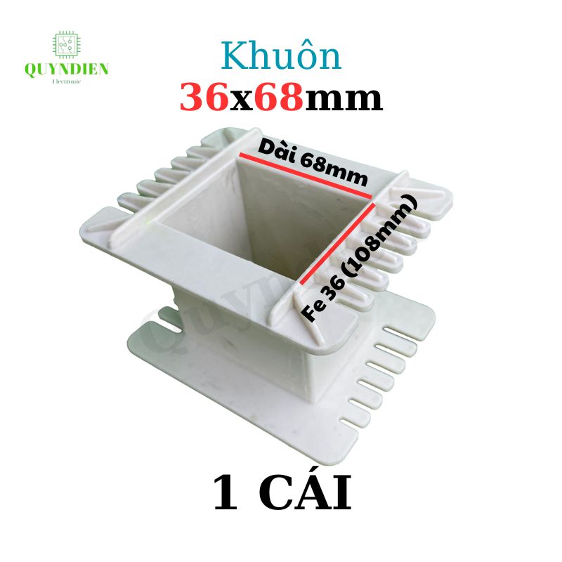 Khuôn nhựa quấn biến áp Fe silic 36x68mm
