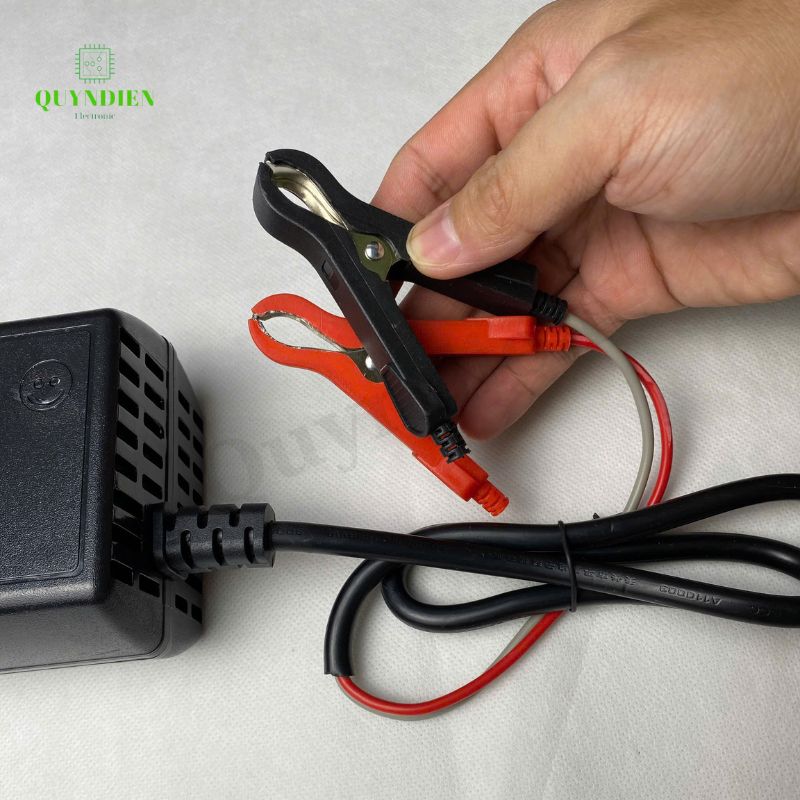 Bộ Sạc Pin Sắt Olympus 4S 14.6V-20A Kẹp Đỏ Đen