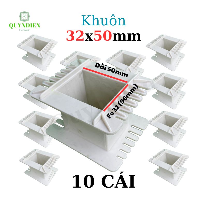Khuôn nhựa quấn biến áp Fe silic 32x50mm