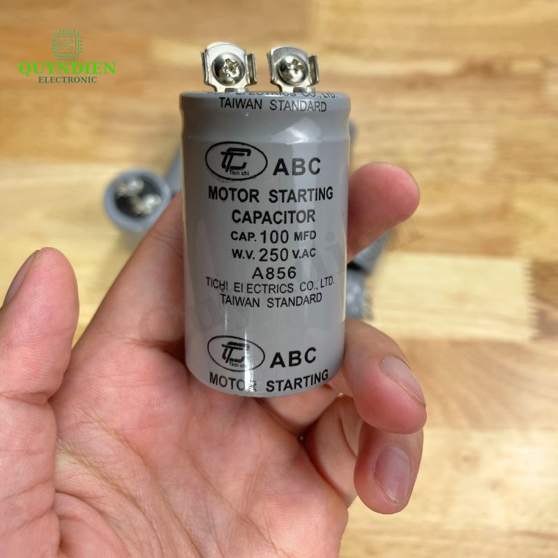 Tụ Đề Khởi Động Motor 100uF 250VAC Tụ Kapa TinhChi ABC