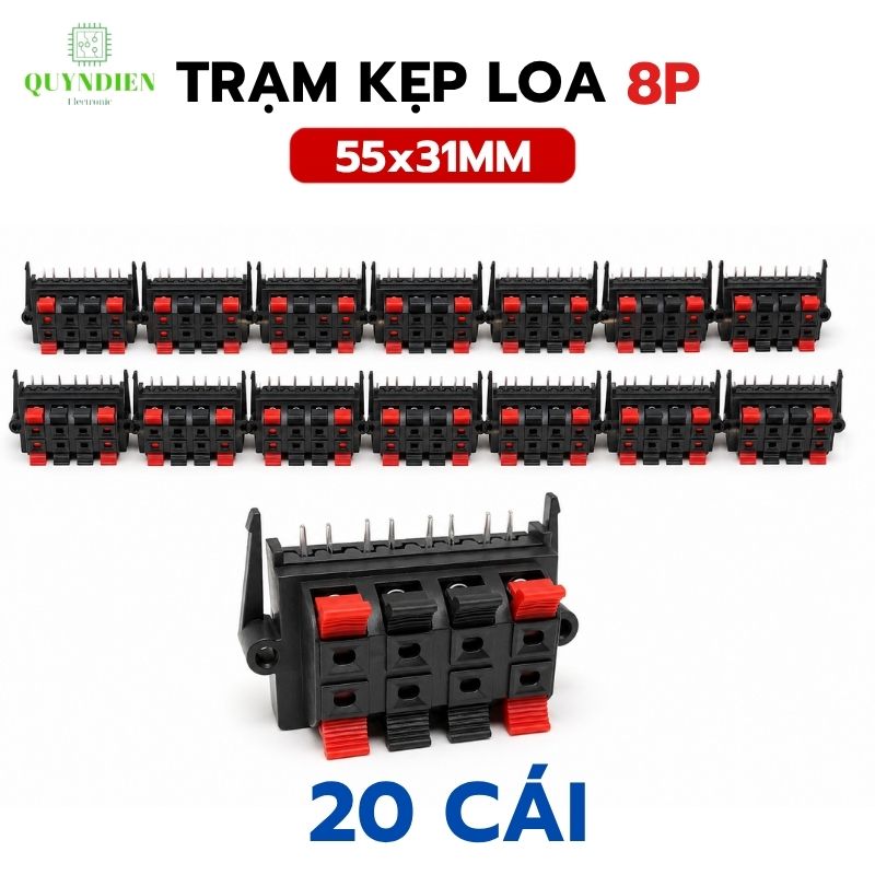 Trạm kẹp loa Trạm nhấn 8p Trạm amply