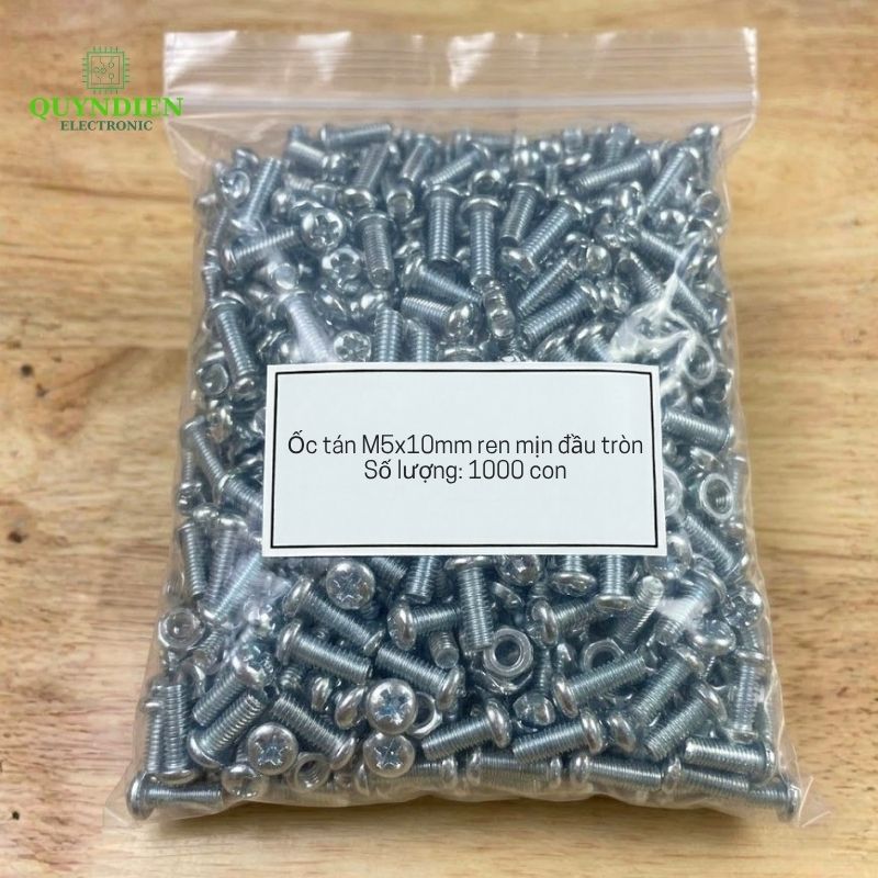 Ốc Vít M5x10mm Có Kèm Tán