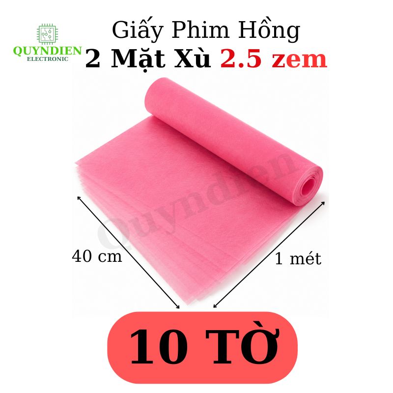 Giấy Phim Cách Điện Hồng Dày 0.25mm
