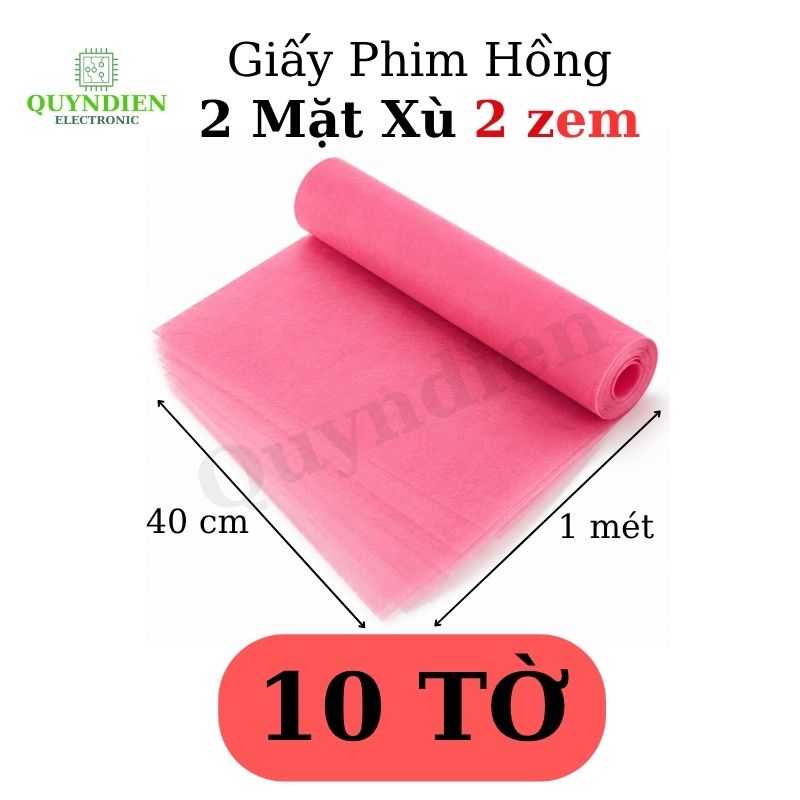 Giấy Phim Cách Điện Hồng Dày 0.2mm
