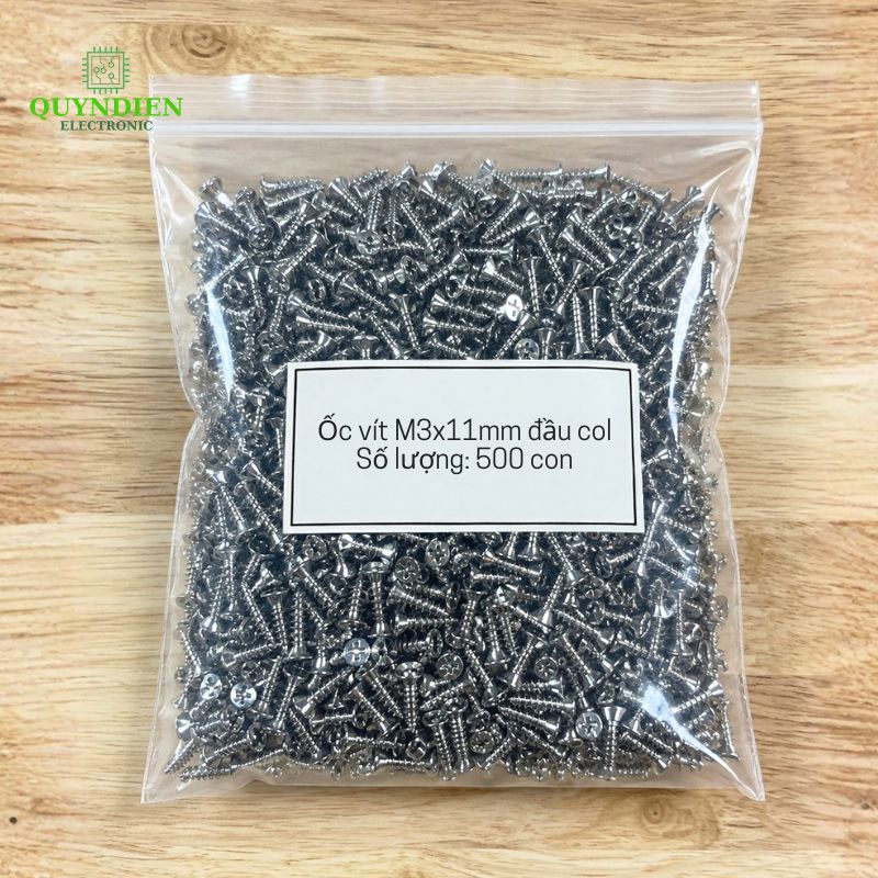 Ốc Vít Thái Ren Xoắn Đầu Col M3x11mm