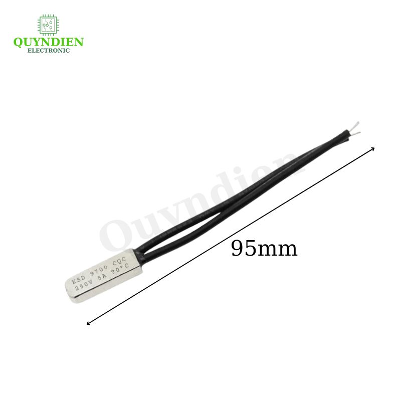 Cầu Chì Nhiệt KSD9700 90 Độ 250VAC 5A – 95mm