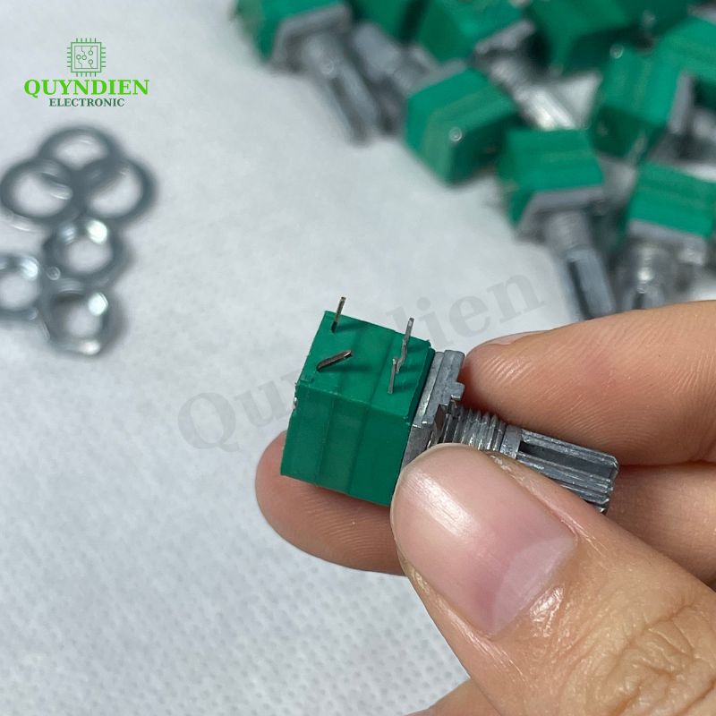 Chiết áp Volume Xanh Đơn B10K 5 Chân – Linh Kiện Quỳnh Diễn