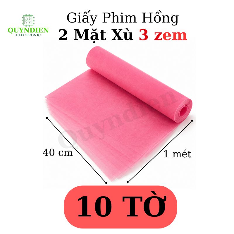 Giấy Phim Cách Điện Hồng Dày 0.3mm