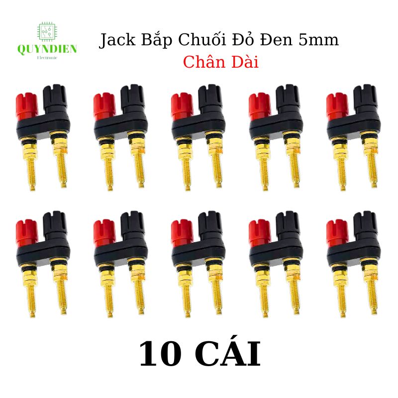 Trạm loa jack bắp chuối, trạm main Ampli, cọc loa đôi M5 chân ngắn