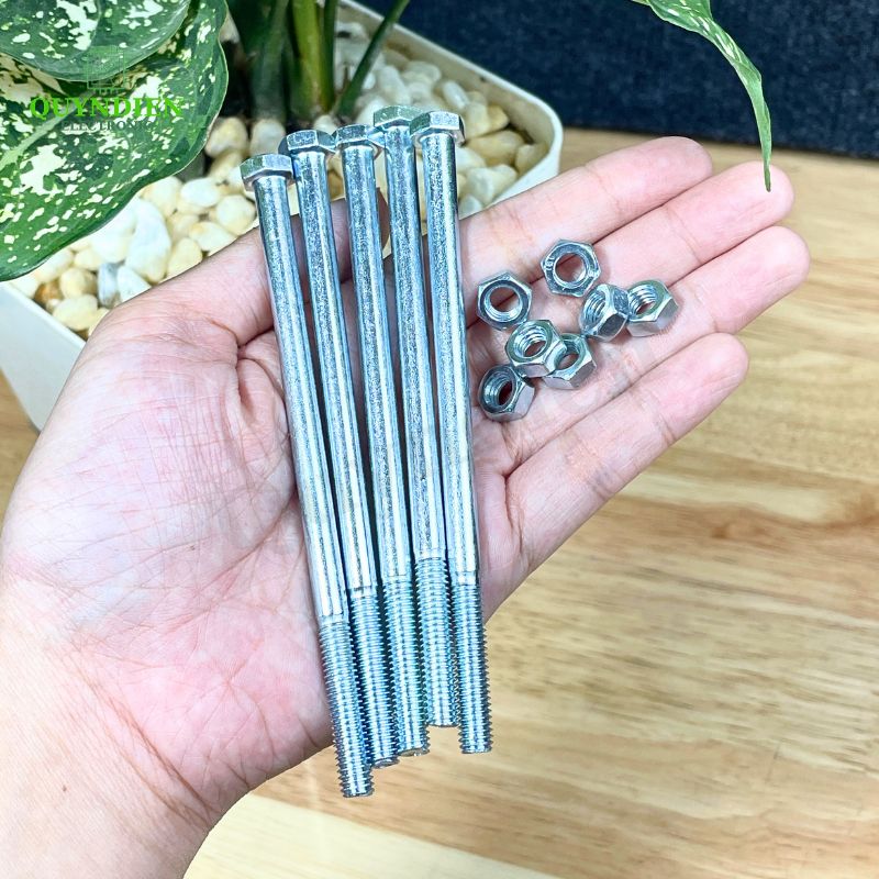 Ốc Vít M6x110mm Có Kèm Tán - Túi 100 Con