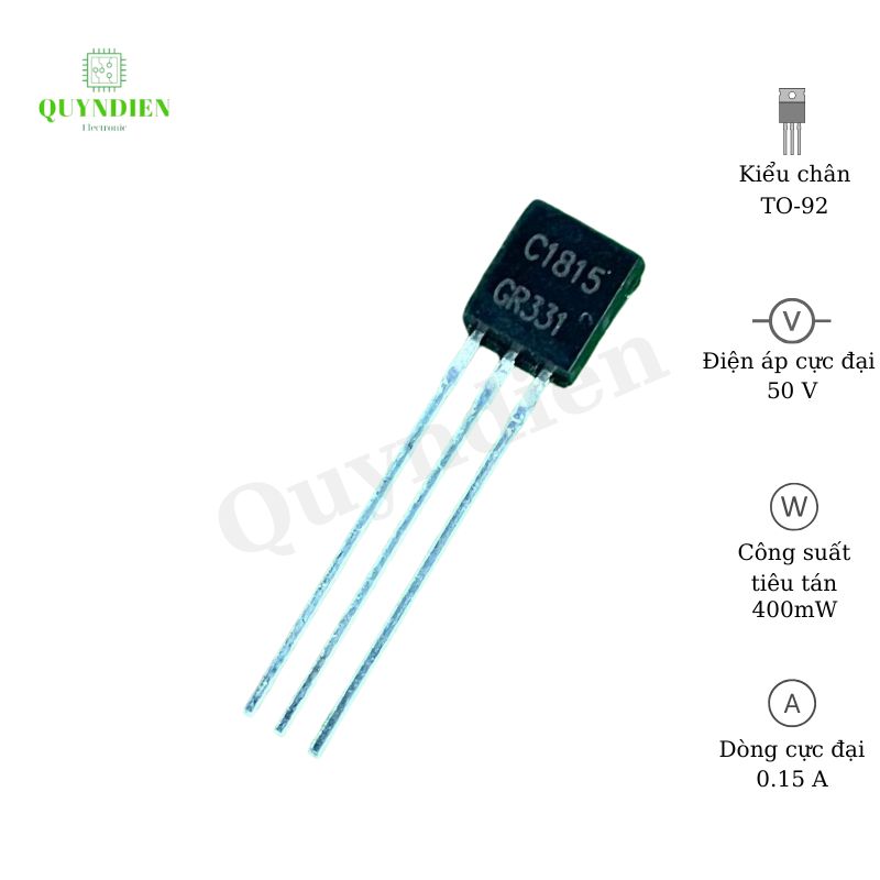 Transistor C1815 TO-92 TRANS NPN 0,15A 50V - Túi 10 Con