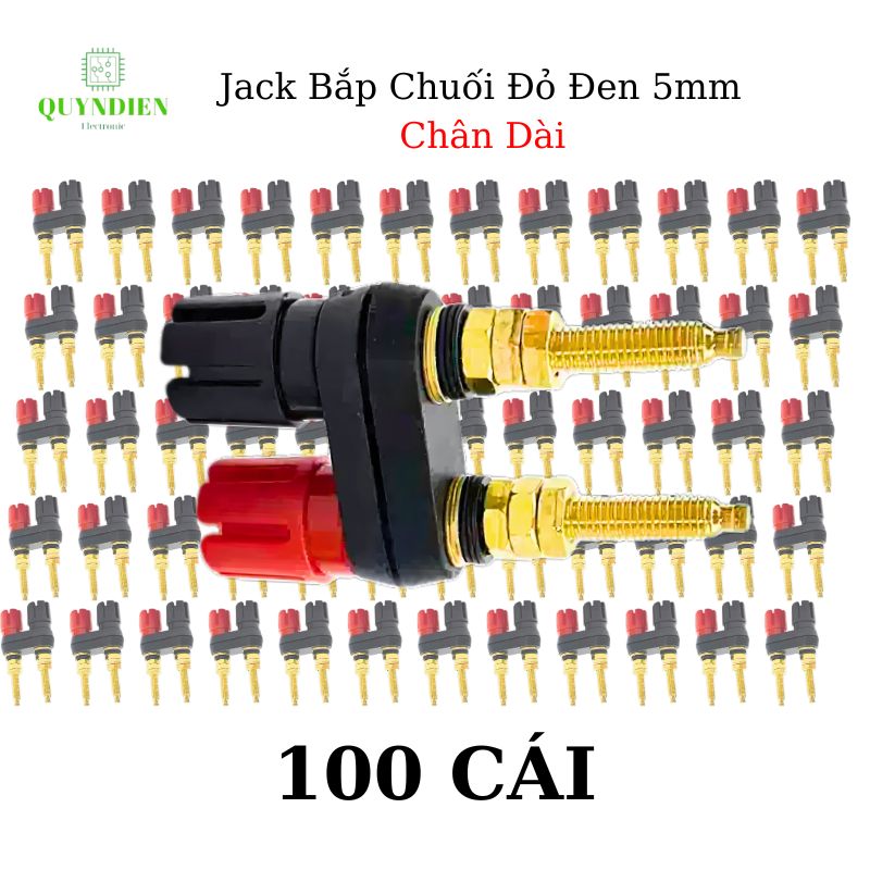 Trạm loa jack bắp chuối, trạm main Ampli, cọc loa đôi M5 chân ngắn