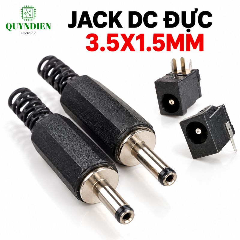 Jack DC 1.5mm Loại nhỏ Đực + Cái (10 Đôi)
