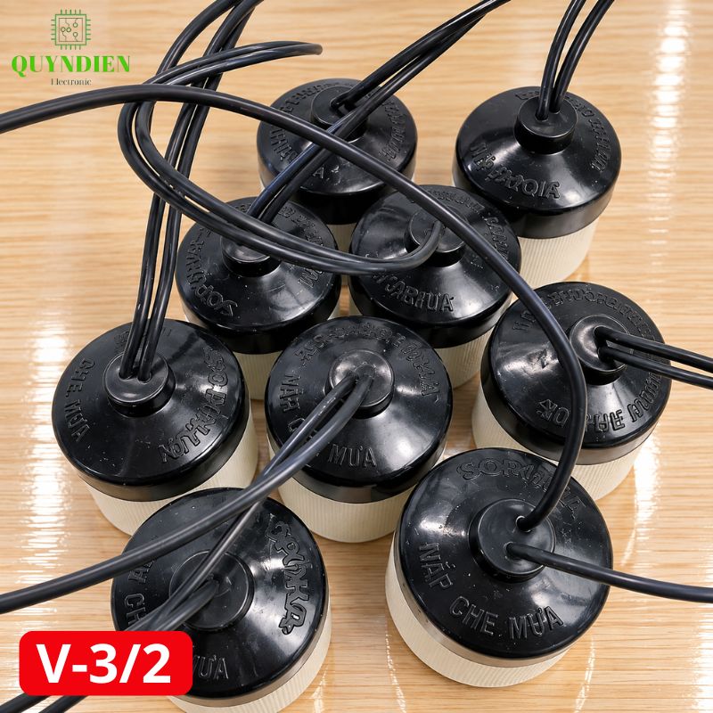 Đuôi Đèn Sứ Ren Vặn Xoáy E27 Chịu Nhiệt Cao SOPOKA