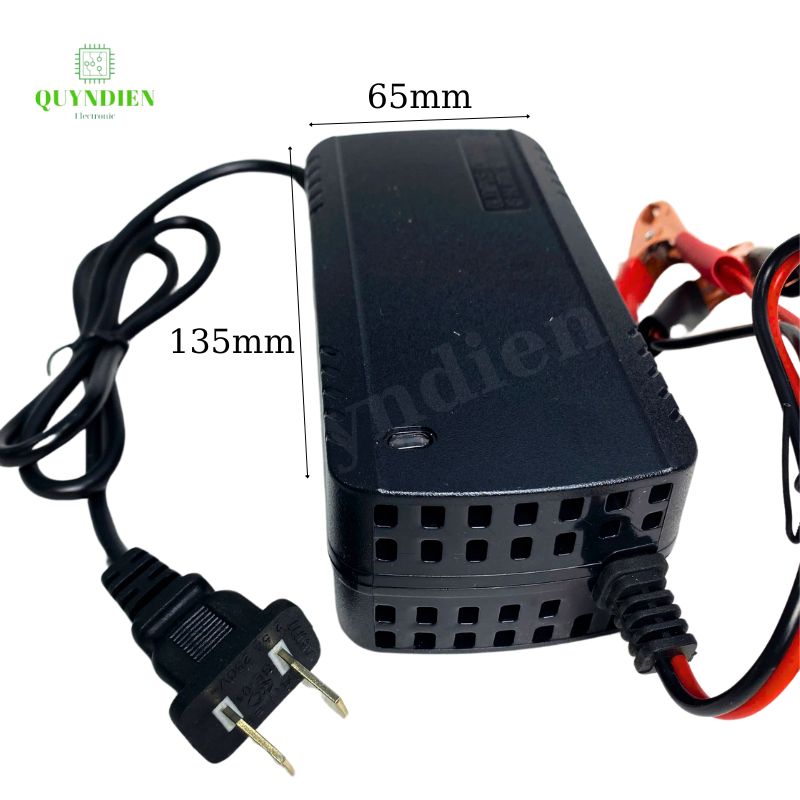 Bộ Sạc Pin Sắt Olympus 4S 14.6V-5A Kẹp Đỏ Đen