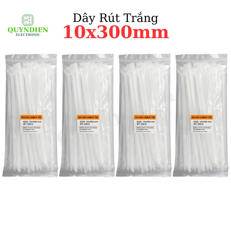 Dây Rút Nhựa Nhiều Kích Cỡ Màu Trắng Đen - Giá Bán 1Kg