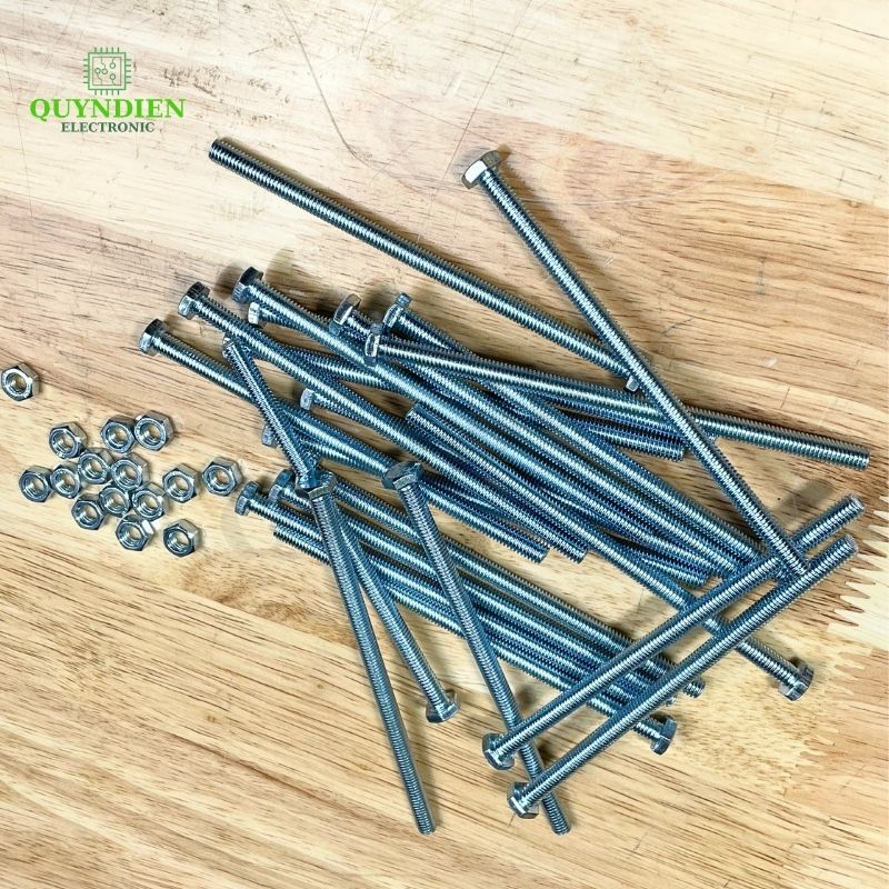 Ốc Vít M6x120mm Có Kèm Tán - Túi 100 Con