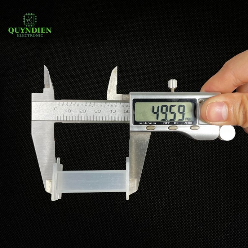 Lõi Nhựa Vuông Dài 50mm Quấn Cuộn Cảm Phân Tần Loa - Màu Trắng Trong