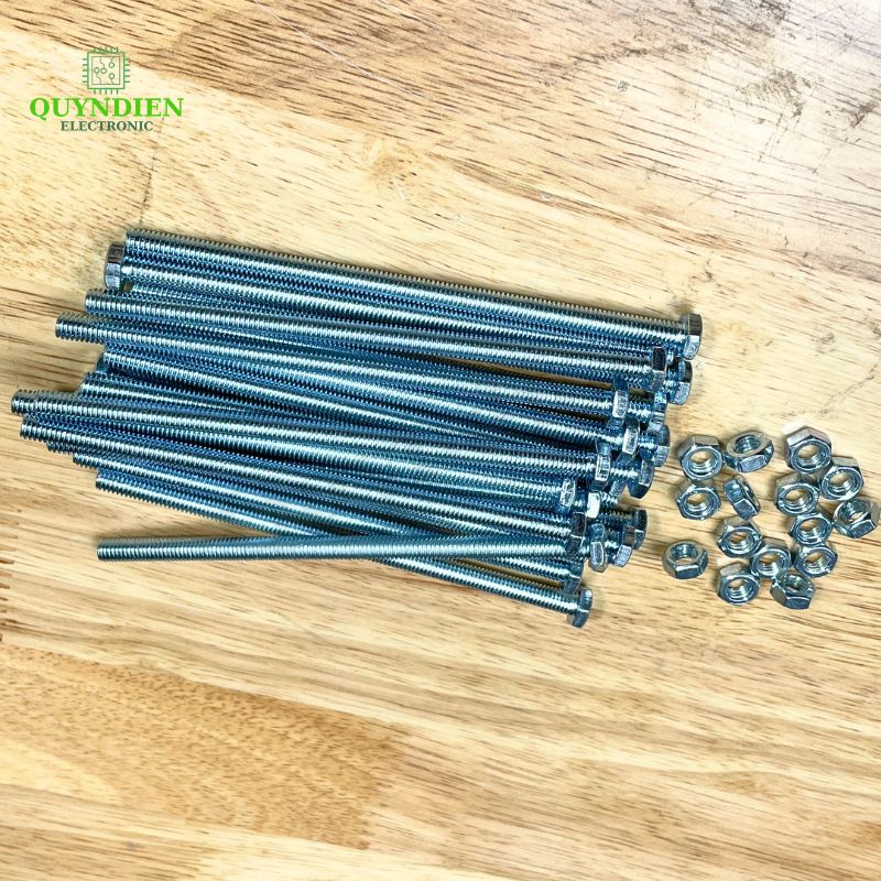 Ốc Vít M6x120mm Có Kèm Tán - Túi 100 Con