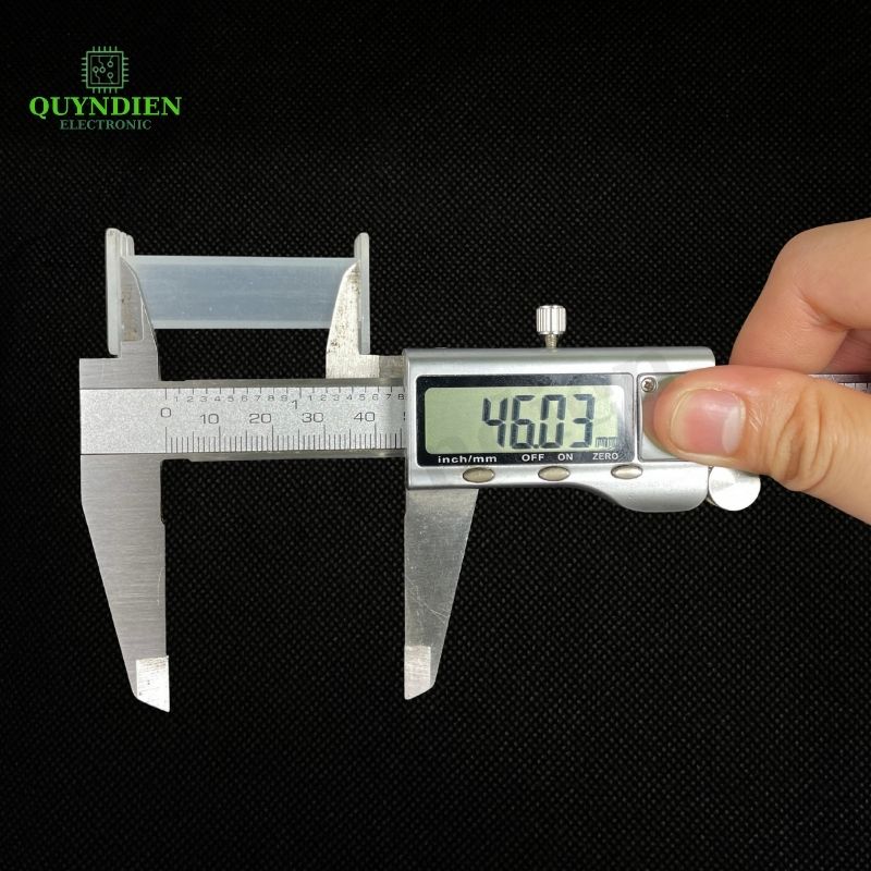 Lõi Nhựa Vuông Dài 50mm Quấn Cuộn Cảm Phân Tần Loa - Màu Trắng Trong