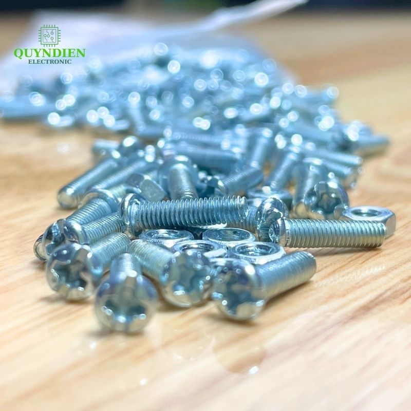 Ốc vít tán M3 3ly dài 1.2cm ( túi 90g) khoảng 90 - 100 con