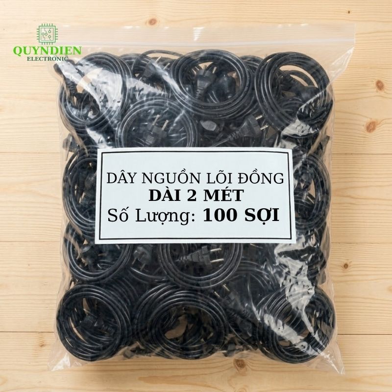 Dây Nguồn Lõi Đồng Dài 2 Mét